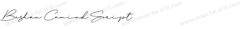 Beshan Camind Script字体转换